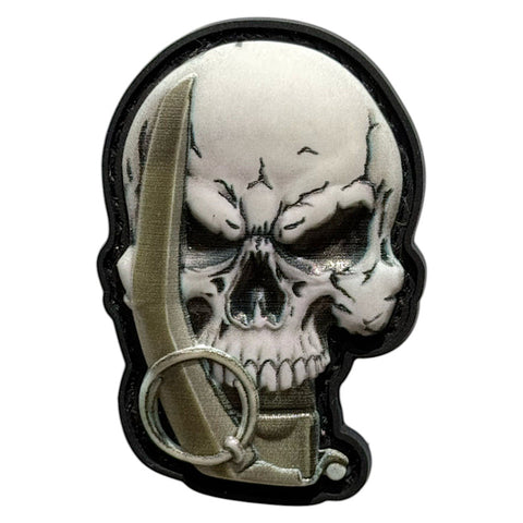 Grenade Skull PVC Morale Patch - Tactical Outfitters