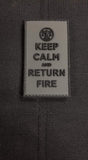 KEEP CALM & RETURN FIRE - MOJO TACTICAL MORALE PATCH - Tactical Outfitters