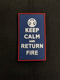 KEEP CALM & RETURN FIRE - MOJO TACTICAL MORALE PATCH - Tactical Outfitters