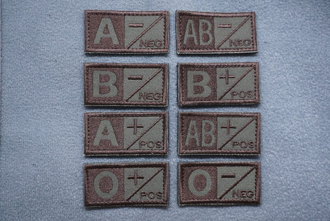 Tactical Molle Bloodtype molle patches