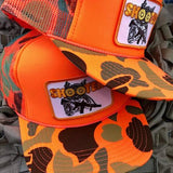 SHOOTERS ORANGE CAMO HUNTING TRUCKER HAT - Tactical Outfitters