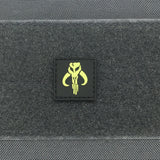 Mandalorian Mythosaur Cat Eye GITD PVC Morale Patch - Tactical Outfitters