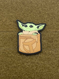 Pocket Baby Yoda PVC Morale Patch - Tactical Outfitters